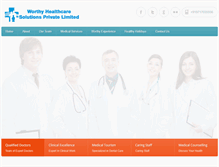 Tablet Screenshot of medicaltourismindia-whc.com